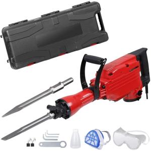 ZENY 2200W Electric Demolition Jack Hammer Set