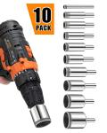 10-Piece Diamond Drill Bits Set for Glass & Tile