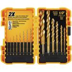 DEWALT 14-Piece Titanium Nitride Drill Bit Set