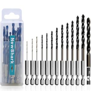 15-Piece Hex Shank Cobalt Drill Bit Set