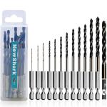 15-Piece Hex Shank Cobalt Drill Bit Set