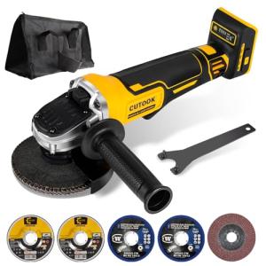 Cordless 4-1/2 Inch Angle Grinder with Blades