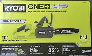 RYOBI ONE+ 18V Brushless Cordless Chainsaw 10