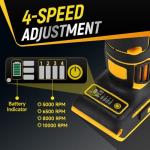 Cordless 4-1/2 Inch Angle Grinder with Blades