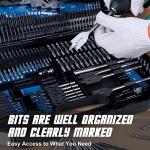 COMOWARE 246-Piece Drill Bit Set for All Materials