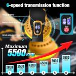 Darkboom 6-Inch Cordless Polisher with Batteries