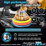 Darkboom 6-Inch Cordless Polisher with Batteries