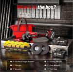 Avhrit 21V Cordless Angle Grinder with Brushless Motor