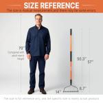 Heavy Duty 14-Tine Garden Rake with Fiberglass Handle