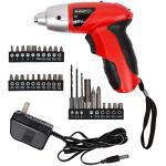 25-Piece Cordless Electric Screwdriver Set with Bits