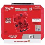 Milwaukee BIG HAWG 10-PC Carbide Hole Saw Kit
