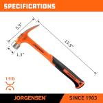 Jorgensen 20 oz Claw Hammer with Magnetic Nail Holder
