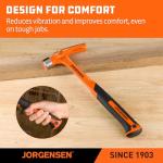 Jorgensen 20 oz Claw Hammer with Magnetic Nail Holder
