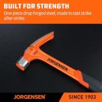 Jorgensen 20 oz Claw Hammer with Magnetic Nail Holder