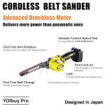 Cordless Belt Sander for DeWalt 20V Battery