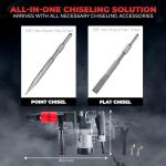 XtremepowerUS 1000W SDS-Plus Rotary Demolition Hammer Set