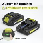 SEYVUM 20V Cordless Leaf Blower with Batteries