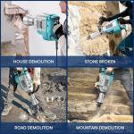 ENEACRO 14.5Amp Demolition Jack Hammer with Chisels