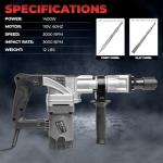 XtremepowerUS 1400W Electric Demolition Jack Hammer
