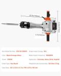 VEVOR Heavy Duty 2100W Demolition Jack Hammer