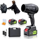 Powerful Cordless Leaf Blower with Batteries & Charger