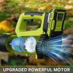 21V Cordless Electric Leaf Blower with Batteries