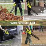 21V Cordless Electric Leaf Blower with Batteries