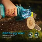 Seesii 8-Inch Mini Cordless Chainsaw with Batteries