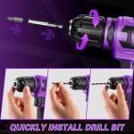 DEKOPRO 12V Cordless Power Drill Set