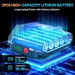 Tietoc Cordless Mini Chainsaw with Batteries and Chains