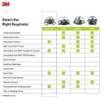 3M Half Facepiece Respirator 6200 for Gases and Dust