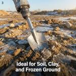 QWORK 17.3" Alloy Steel Demolition Shovel Bit