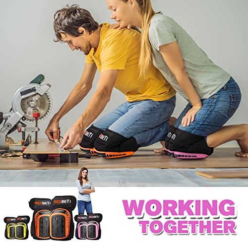 REXBETI Gel Knee Pads for Work and Gardening