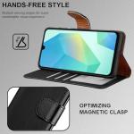 iCatchy Galaxy A16 Leather Case with Screen Protectors