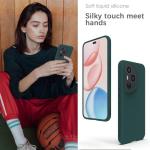 YATWIN Dark Green Soft-Touch Silicone Case for Honor 400 Pro