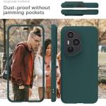 YATWIN Dark Green Soft-Touch Silicone Case for Honor 400 Pro