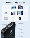 20000mAh Fast Charging Power Bank with LCD Display