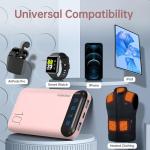 Slim 10000mAh USB C Portable Charger Power Bank