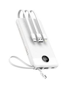 VEEKTOMX 10000mAh Power Bank with Built-in Cables