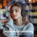 Bluetooth Noise Cancelling Headphones with 100H Playtime