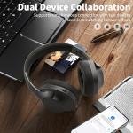 Bluetooth Noise Cancelling Headphones with 100H Playtime