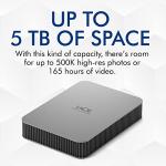 LaCie 2TB Portable External Hard Drive