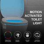 Motion-Activated LED Toilet Bowl Night Light