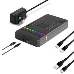 Ezekers 3TB RGB External Hard Drive with USB-C