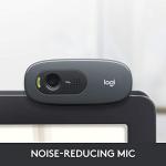 Logitech C270 HD Webcam with Noise Reduction Mic