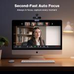 UGREEN 4K Webcam with Auto Light Correction