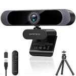 DEPSTECH 4K Webcam with Dual Mic and Remote