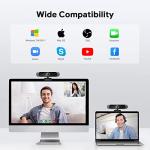 DEPSTECH 4K Webcam with Dual Mic and Remote