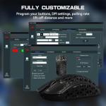 MAMBASNAKE M5 Ultra Carbon Fiber Wireless Gaming Mouse