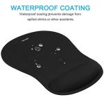 TECKNET Memory Foam Mouse Pad with Non-Slip Base